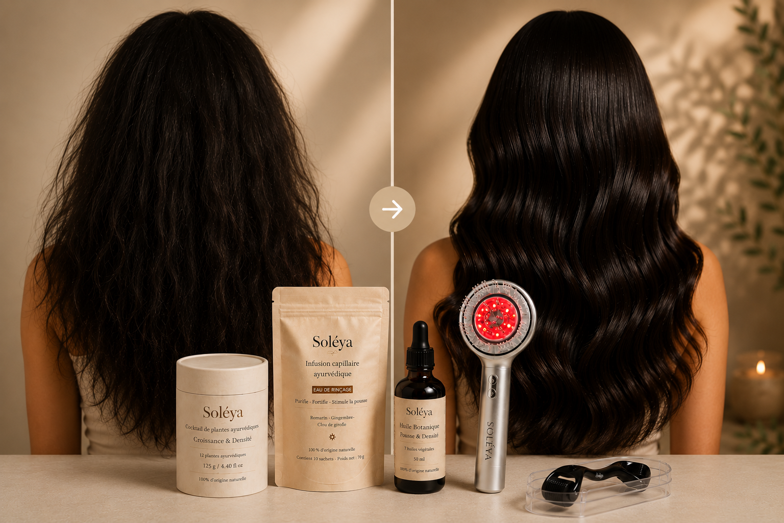 Quand les autres promettent, Soléya transforme réellement vos cheveux.