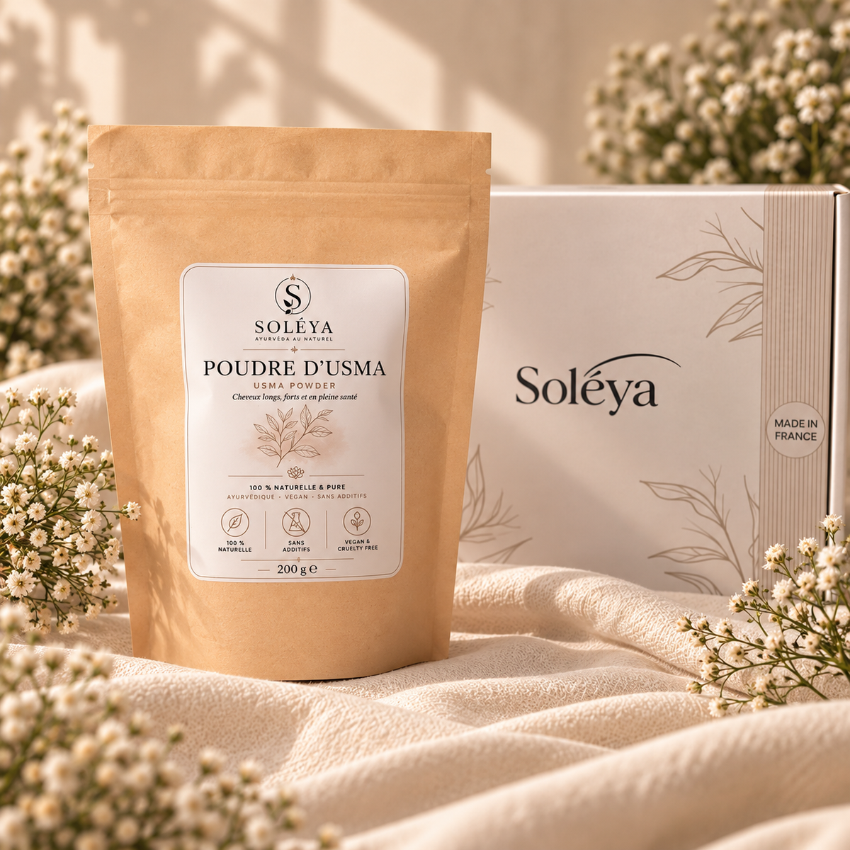 Poudre d’Usma Soléya Paris | Cheveux, Sourcils & Barbe