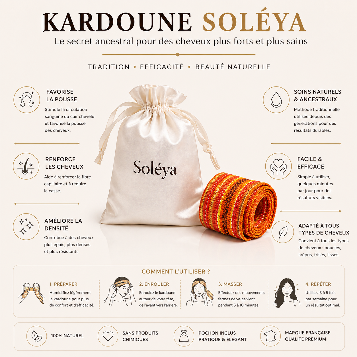 Kardoune traditionnel | Lissage naturel & Protection