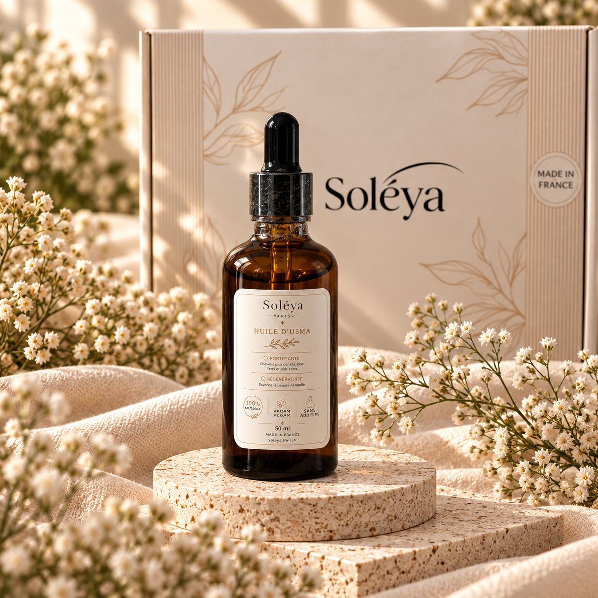 Huile d’Usma Soléya Paris | Pousse & Densité